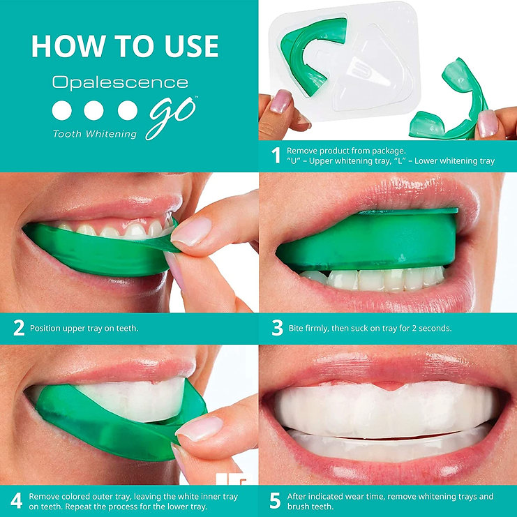 Opalescence Go 10% Pre Filled Teeth Whitening Trays Hydrogen Peroxide - Ванночки для отбеливания зубов перекисью водорода — изображение 2