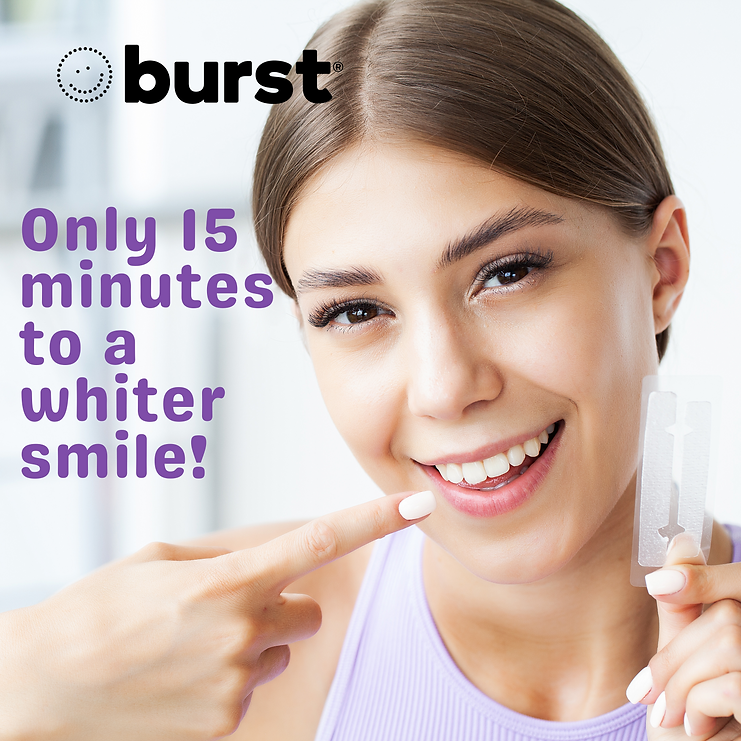 BURST Teeth Whitening Strips 6% HP Sensitive Teeth Friendly No-Slip Grip - Отбеливающие полоски для чувствительных зубов — изображение 7