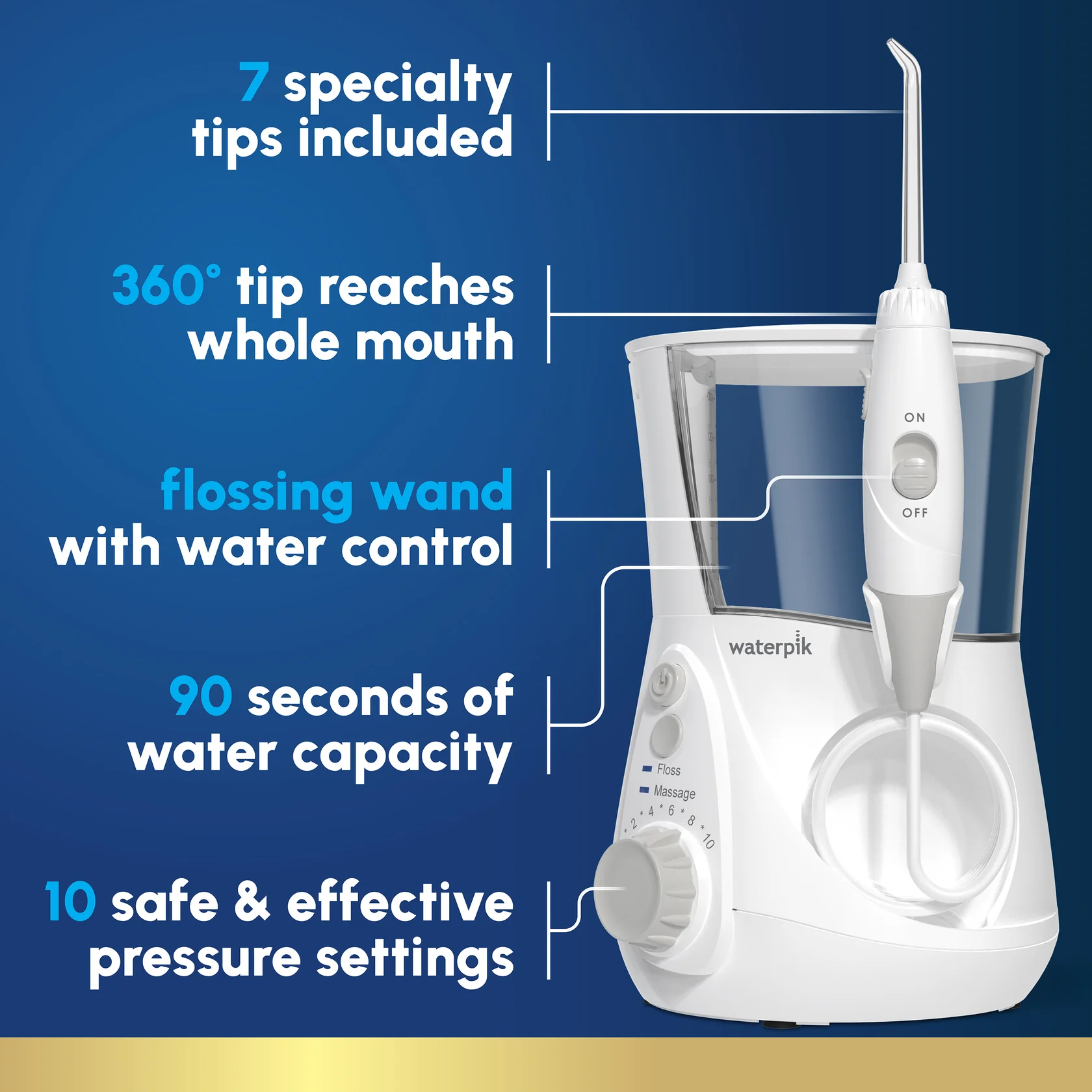 Waterpik Aquarius Water Flosser (WP-660) - Ирригатор — изображение 7